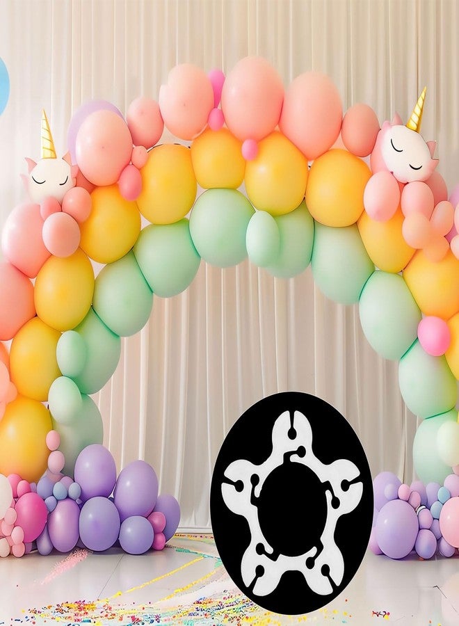 lasuroa 50pcs Balloon Arch Clips, 5.6x5.4x0.2cm/2.2x2.1x0.08in Plastic Balloon Garland Tie Backdrop Connector Clips Holders Tying Accessories for Wedding Birthday Party Decorations - Image 5